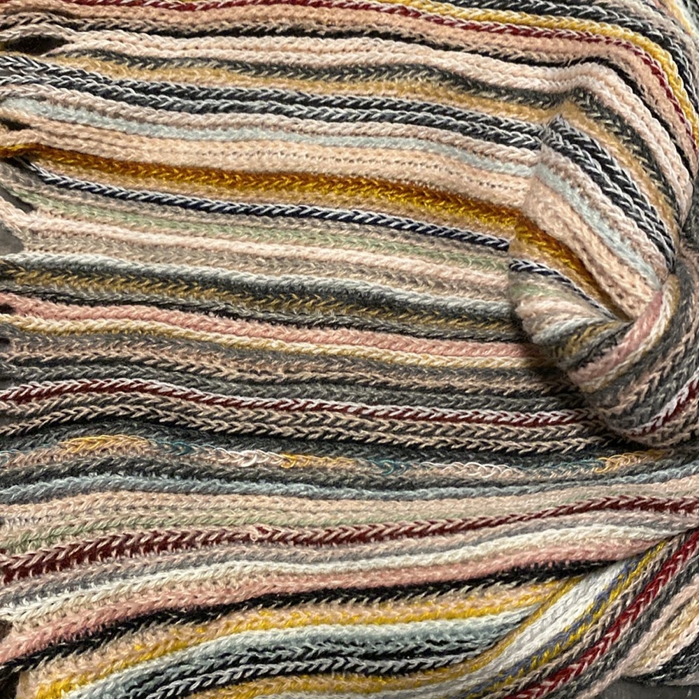 Juncture Pink Black Multicolored Scarf NWT - Picture 4 of 8